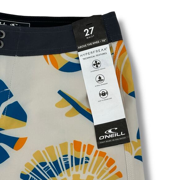 O'Neill Hyperfreak Mysto Boardshorts Boys Size 27 14 Large Print 16' - Picture 2 of 8